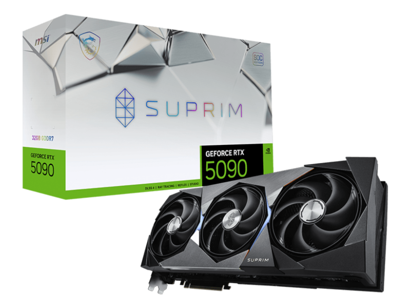 MSI GeForce RTX 5090 32G SUPRIM SOC【箱ダメージあり】 / OVERCLOCK 