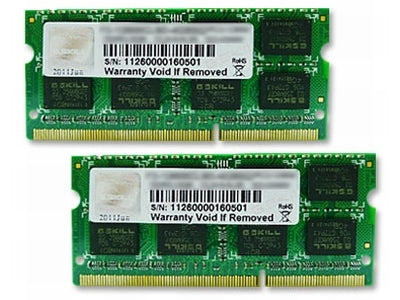 G.Skill F3-12800CL11D-8GBSQ (DDR3-1600 CL11 4GB×2)