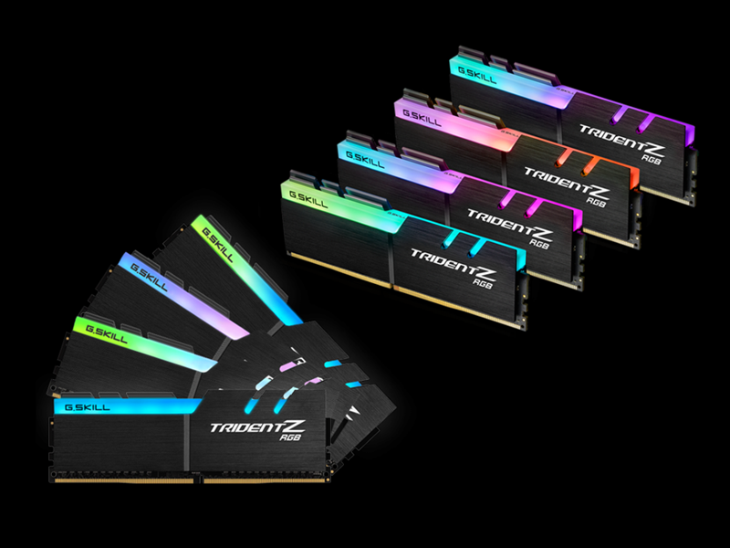 G.Skill F4-3200C14Q2-128GTZR (DDR4-3200 16GB×8) / OVERCLOCK WORKS