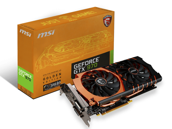 MSI GeForce GTX 970 GAMING 4G GOLDEN EDITION / OVERCLOCK WORKS