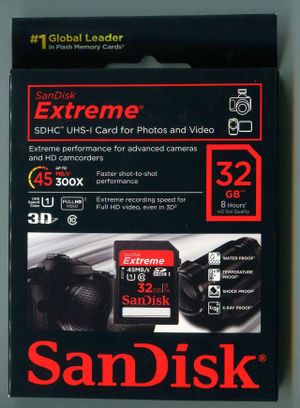 Sandisk  SDSDX-032G-X46(45MB/s) SDHC　32GB　class10