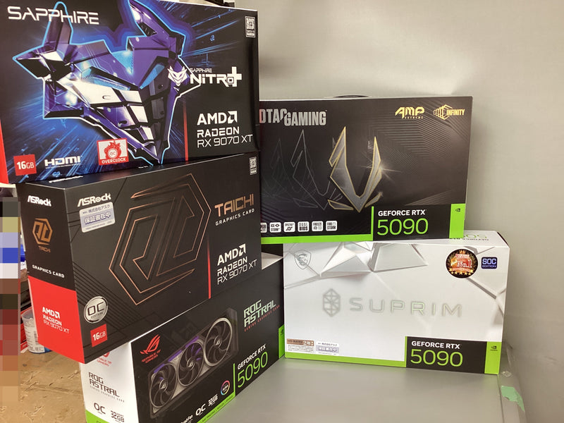 【完売しました。】NVIDIA GeForce RTX 5090 AMD Radeon RX 9070 XT 販売開始しました。 会員 (2025年3月6日以前に登録のお客様) 限定先行販売となります。