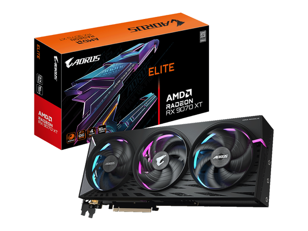 【完売しました。】GIGABYTE AORUS Radeon RX 9070 XT ELITE 16G