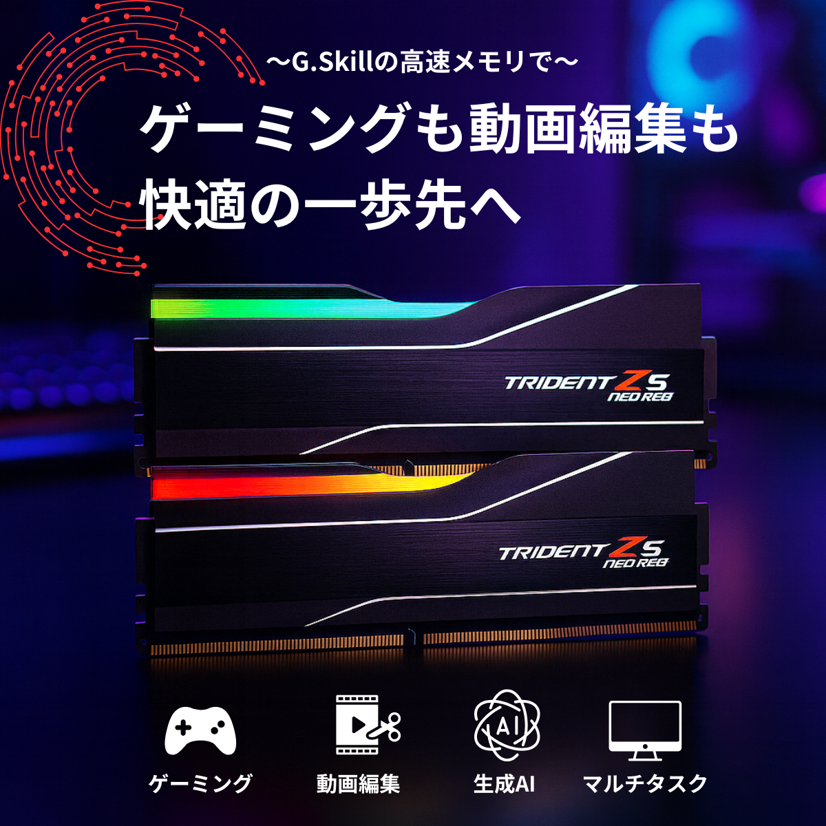 G.Skill Trident Z5 Neo RGB F5-6000J3244G64GX2-TZ5NR (DDR5-6000 G.Skill Trident Z5 Neo RGB F5-6000J3244G64GX2-TZ5NR (DDR5-6000