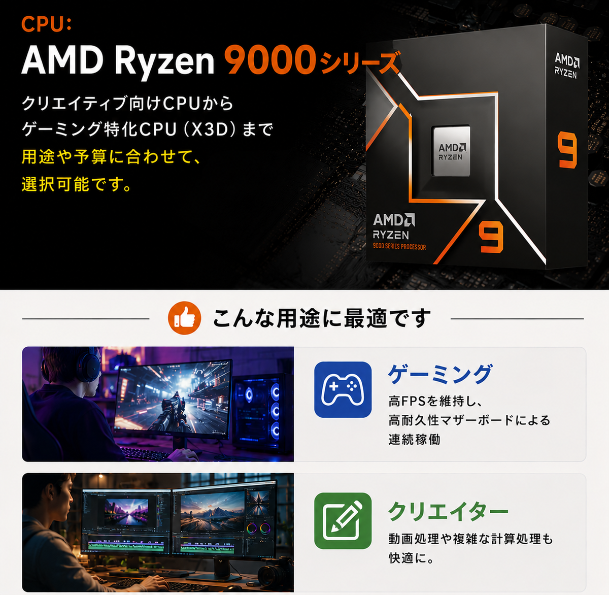 セット割引】OCMEMORY DDR5-6000 16GB×2メモリ&AMD マザーボード(X870