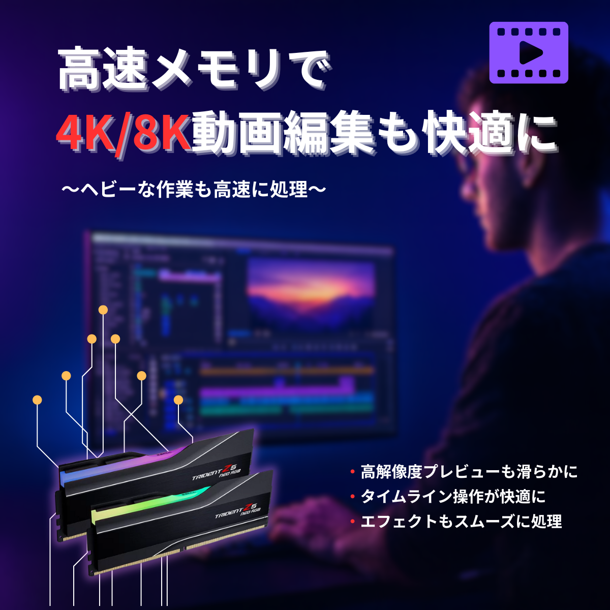 G.Skill Trident Z5 Neo RGB F5-6000J3038F16GX2-TZ5NR (DDR5-6000 G.Skill Trident Z5 Neo RGB F5-6000J3038F16GX2-TZ5NR (DDR5-6000