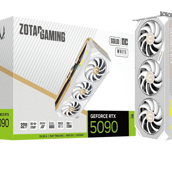 ZOTAC GAMING GeForce RTX 5090 SOLID OC White Edition / OVERCLOCK WORKS
