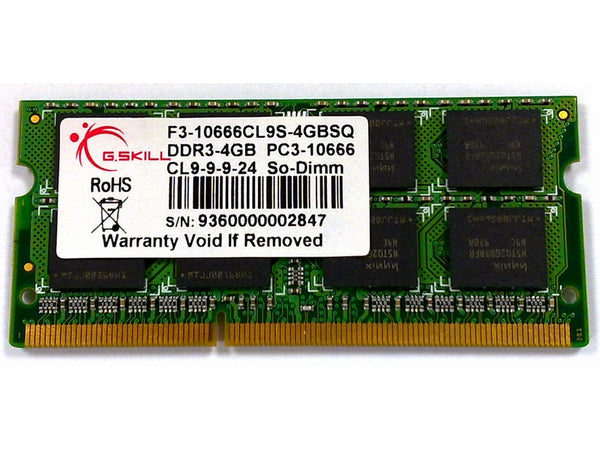 G.Skill F3-10666CL9S-4GBSQ (DDR3-1333 CL9 4GB×1)