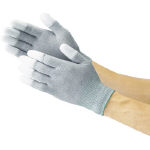TRUSCO 静電気対策用手袋 (指先ウレタンコート / Mサイズ)