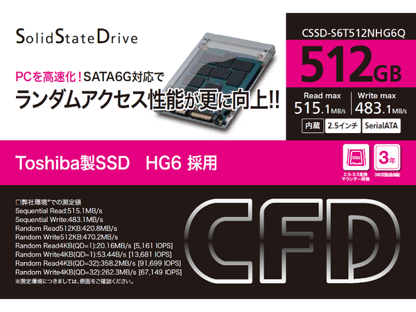 CFD CSSD-S6T512NHG6Q (512GB)