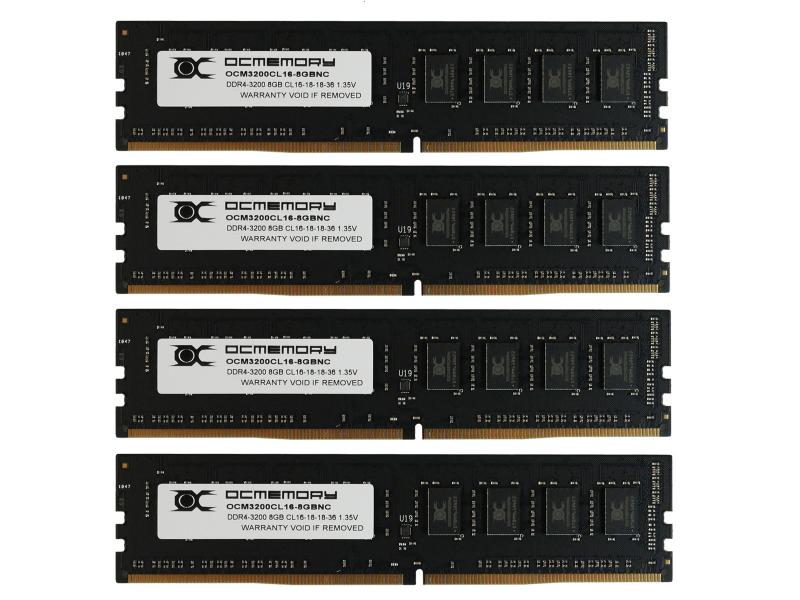 OCMEMORY OCM3200CL16Q-32GBNC (DDR4-3200 CL16 8GB×4)