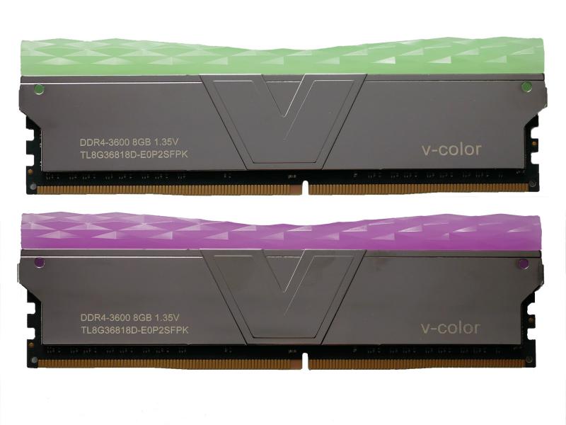 【セール・中古品】V-Color × OCMEMORY VOC3600CL18D-16GBP2 (DDR4-3600 CL18 8GB×2)