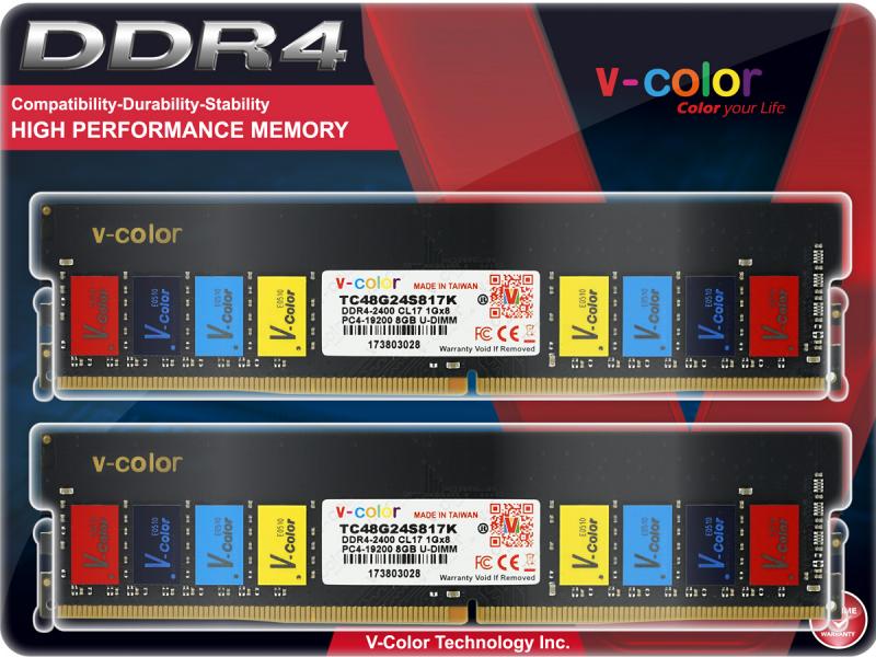 V-Color Colorful TC48G24S817K (DDR4-2400 CL17 8GB×2)