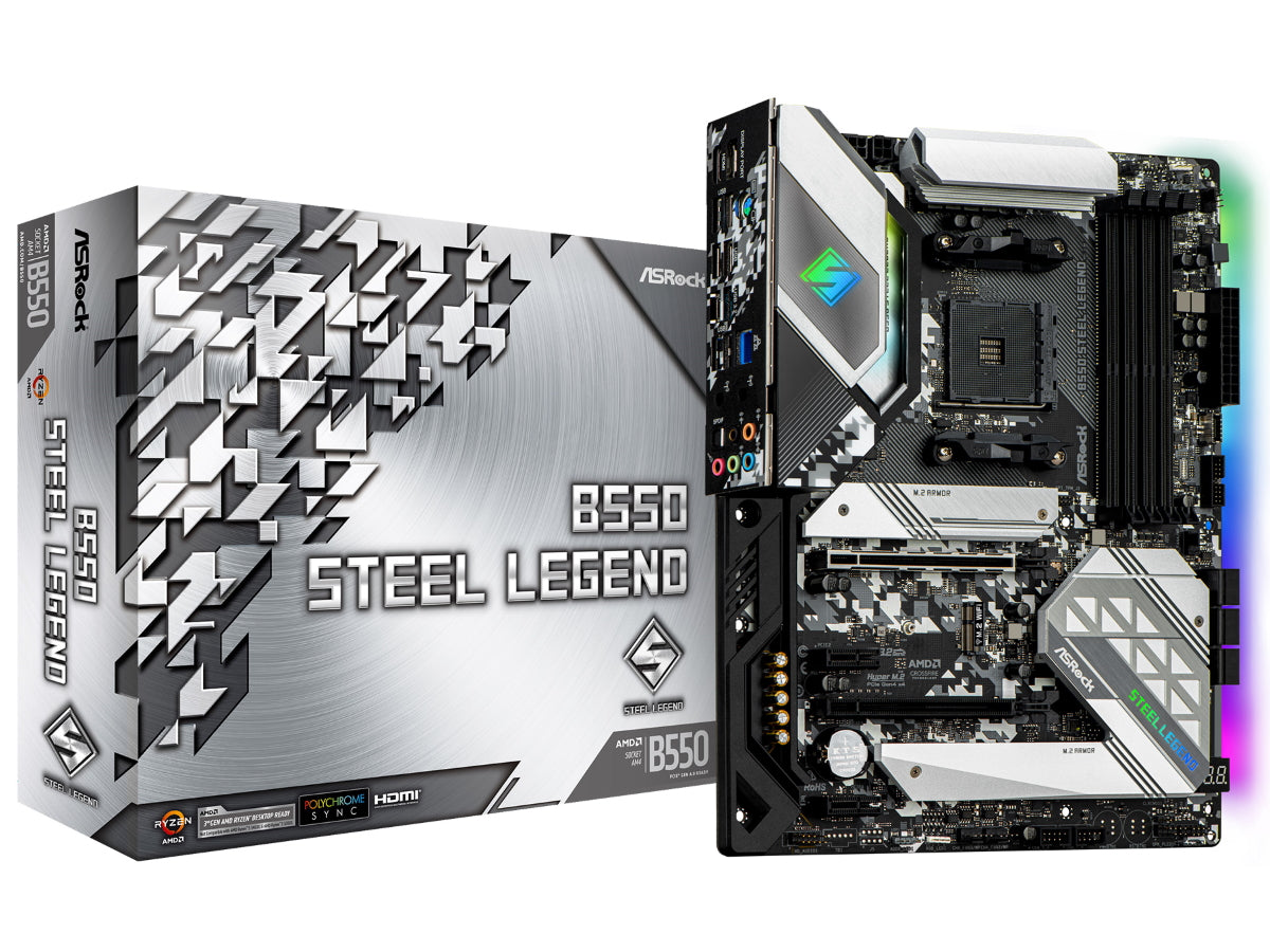 Ryzen APU 3点セット 出荷前動作チェック付き【AMD Ryzen 5 5600G+ASRock B550 Steel Legend /  OVERCLOCK WORKS