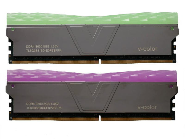 V-Color × OCMEMORY VOC3600CL18D-16GBP2 (DDR4-3600 CL18 8GB×2)