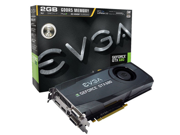 EVGA GeForce GTX 680 SC+ w/Backplate (02G-P4-2684)